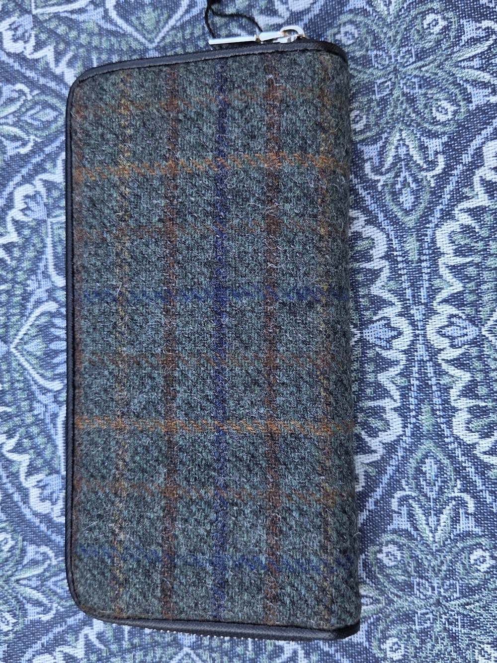 Mucros Weavers Women's Tweed Wristlet Wallet - Green, Brown, and Blue Brand New! - Picture 5 of 8